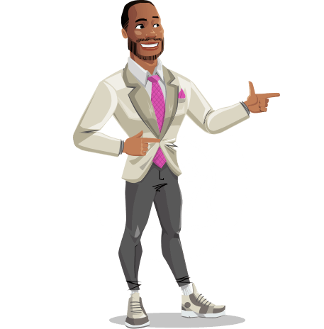 Modern Style African-American Man Puppet